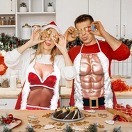 Christmas Apron Suitable for Men Women Chefs Couples for Christmas Party Decoration Apron