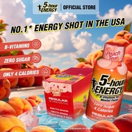 5-hour ENERGY Peach Tea 6s Regular Strength Energy Shot | B-Vitamins | 0 Sugar | 4 Calories | Pocket