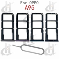 For OPPO A95 4G 5G Sim Card Tray Slot Holder Card Holder Reader SD Slot Adapter Replacement Parts