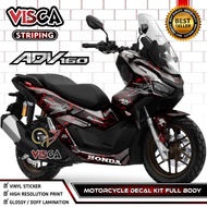 ADV 160 Full Body Decal - Stiker Variasi - Hologram Striping Hayabusa