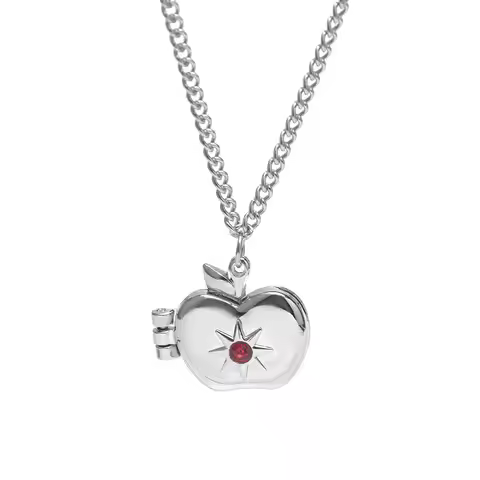 Love and Deep Space Caleb Apple Magnetic Pendant Necklace Brother Amulet Square Cards Necklaces Jewe