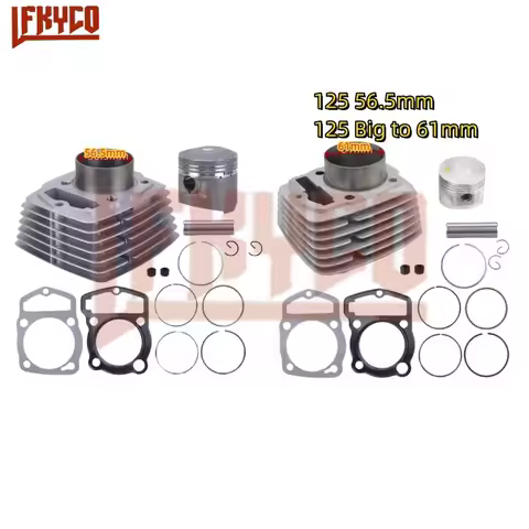 Motorcycle 56.5mm/61mm Engine Parts Cylinder Kit Motor for Honda CB125S CL125S XL125 SL125 CB CL XL 
