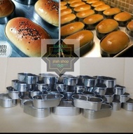 Ring Oval Stainles Cetakan Roti Lonjong Ring Burger Oval uk 8x6x3cm 8x6x4 Cookie Cutter Oval Termura