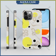 Marimekko Phone Case for iPhone 14 Pro Max / iPhone 13 Pro Max / iPhone 12 Pro Max / iPhone 11 Pro Max / XS Max / iPhone 8 Plus / iPhone 7 plus Anti-fall Lambskin Protective Case Cover Z5HB4U