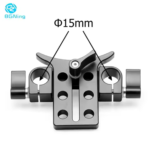 Aluminum Alloy 15MM Telephoto Lens Support Bracket Adapter Extention Tube Clip Rig Rod Clmap System 
