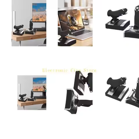 Grammable Flight Simulators Controller with Vibration Feedback Ergonomic Joystick Simple to Operate 