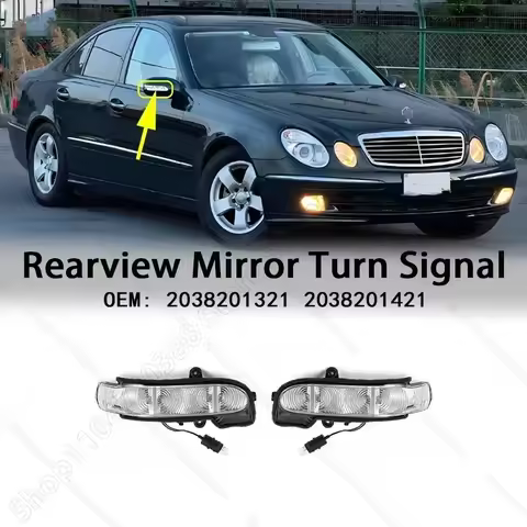 Turn Signal Light Rearview Mirror Indicator Lamp For 2002-2008 W211 W463 Mercedes Benz E G Class 203