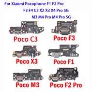 บอร์ดตัวเชื่อมต่อไมโครโฟนสายแพที่ชาร์จยูเอสบีที่ชาร์จใหม่มีความยืดหยุ่นสูง,F1 Pocophone F2 M4 Pro F4 F3 C3 X3 X2 X4 5G M3 Pro Pro 5G พร้อมระบบชาร์จเร็ว