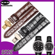 Kdr Genuine Leather Strap Alternative Tissot 1853 T045/T097 Harbor T045.407A Watch Strap