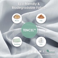 【Hot new products】 ✺AKEMI Tencel Touch Serenity Fitted Bedsheet Set 850TC Deep Pocket 43cm (Queen Ki