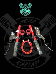 paket Lengkap Stang Jepit plus Master rem Oval Selang Clip-On Plus Ring 26 30 31 33 Untuk Motor Rx K