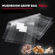 50pcs 25*50cm PVC Mushroom Spawn Grow Bag Substrate Hight Temp Pre Sealable Garden Supplies Grow Bag