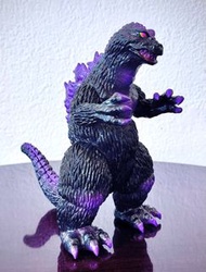 🔥[全新現貨未開封 日本製 罕有絕版] GIGABRAIN GIGA BRAIN Godzilla 1962 哥斯拉 螢光 蓄光 黑紫色 Made in Japan 約22cm高 mij king k