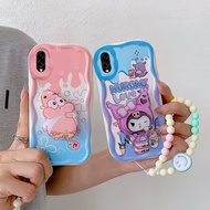 Phone Back Cover For Vivo Y17s 4G Luxury Cute Cartoon Candy Soft Silicone Phone Holder Bracelet Phon