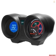 LCD Motorcycle Speedometer Odometer 10000RPM 199KM/H Electric Tachometer Fuel Level Guage 12V Suppor