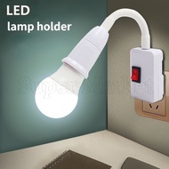E27 Screw Socket In-line Lamp Holder / 110-220V E27 Flexible Light Bulb Adapter Socket /Adjustable S