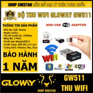 GW511 Wifi Receiver – Genuine Gloway – 12 months – Wireless transmission speed 150Mbps