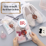 Waterproof drawstring bag with bear pattern - Cheap wholesale 01110/01111/01112