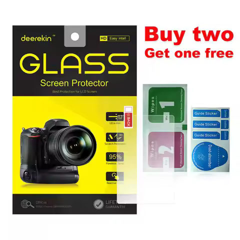 Deerekin 9H Tempered Glass LCD Screen Protector for Canon EOS R3 R5 R5C R6 R6II R7 R8 R10 R50 M M2 M