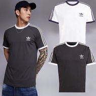 Adidas Originals Classic Three-Line Clover Casual Sports Round Neck Short T IA4845 IA4846