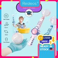 Realeos Automatic Smoke Bubble Stick Machine Mist Maker Magic Wand for Kids Toy Charging Belon Buih 
