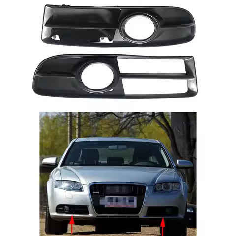 Auto Front Left or Right Bumper Fog Light Lamp Grill For Audi A4 B7 Sport 2005 2006 2007 2008 8E0807