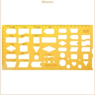 WRC K Resin Flow Chart Symbol Drafting Template Ruler Stencil Measuring Tool Student