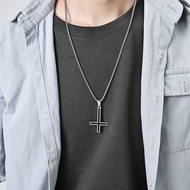 CROSS NECKLACE PETRUSST (REVERSIBLE TRIANGLE) ANTI-RUST CROSS NECKLACE/ GOLD CROSS NECKLACE/ WOMEN'S