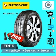 195/60R15 - Dunlop SP Sport J5 (With Installation)