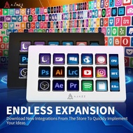 AJAZZ AKP153E Multifunctional Console Panel Desktop Assistente 15 Macro Keys Trigger Actions Custom 