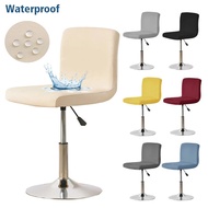 Bar Stool Chair Covers Stretch Waterproof Chair Covers with Backs Washable Bar Chair Covers Anti-dirty Removable