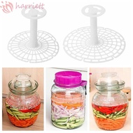 HARRIETT Kimchi Jar Pressure Device, Compaction In Kimchi Making Kimchi Pickle Jar Press, Durable 15/19cm Adjustable Plastic Home