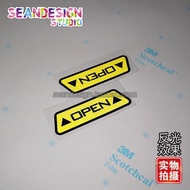 Car Door Opening Warning Stickers Anti-Collision Safety Warning Stickers