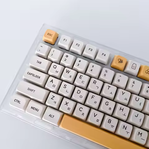 140 Keys XDA Honey Milk Keycap Russian/Korean/English PBT Dye Sub Keycaps For DrunkDeer a75 Gaming M