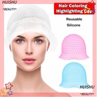 HUISHU Hair Coloring Highlighting Cap, Silicone With Hook Hair Coloring Hat, Reusable Hair Dying Fro