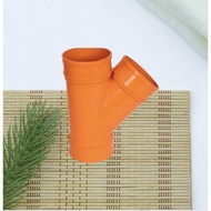 FITTINGSHIGH QUALITY WYE SANITARY PVC ORANGE