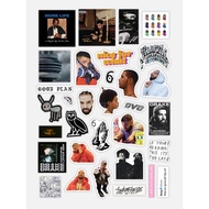 Drake Rapper Vinyl Sticker Set - Waterproof PVC Decals for Laptop, Phone & Journal