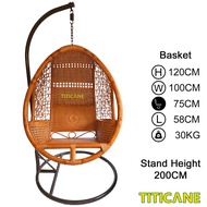 TITICANE Crown Swing Basket [ Chia Series ] [ Buaian Rotan ] [ Rattan Manau ]