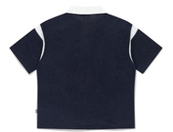 [ALAND] ROMANTIC CROWN - 4 Button Classic Polo Shirt Navy - Atasan Kaos Navy Unisex