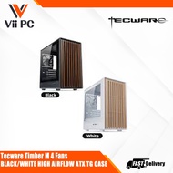 Tecware Timber M 4 Fans HIGH AIRFLOW MATX TG CASE BLACK/WHITE