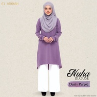 El Jannah Blouse Nuha Dusty Purple