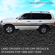 00-02 Land Cruiser LC100 body color bar car stickers Land Cruiser 4500 sticker waist line decals 100