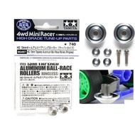 TAMIYA 95497 MINI 4WD 13 mm Alu Tapered BR Roller Chassis