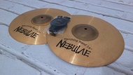 Cymbal Nebulae Marching Band 14 " satu set dan strap cymbal drumband