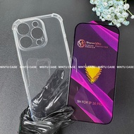 Iphone 16 Pro / ip16 pro case and tempered glass - TSCS shockproof transparent type
