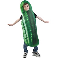DSplay Unisex Youth Pickle Costume Food Cucumber Costumes Vegetable Pickle Halloween Costume Kids