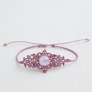 薰衣草紫水晶編織手環
