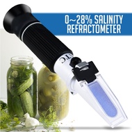 Salinity Refractometer 0-28% ATC, Sodium Chloride (NaCl) Salt Level Meter Tester, Test Kit for Sea W