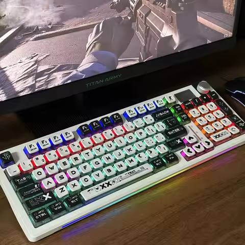 Pudding Keycaps 4-Side Translucent Top Pattern Doomsday Printing set with Numpad for 60% 75% TKL 96%