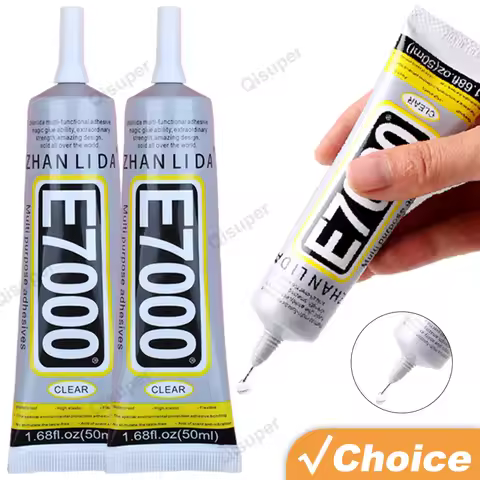 Transparent E7000 Mobile Phone Display Glue Clothing Patches Leather Rhinestones Fabrics Textiles Su